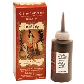 Henne Color Henna Hair Colouring Cream - MAHOGANY - 3 oz