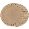 FunWheat Burlap Round Braided Placemats Set of 6 for Dining