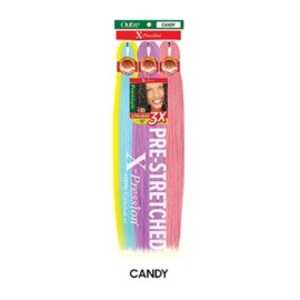 Outre Xpression Pre-streched Braid Hair  3X  Outre 52" COLOR ==  Candy