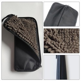 WLYCsheng Umbrella Carry Bag - Waterproof Oxford Cloth Portable Wet Umbrella Case for Work and School (11.02x4.72inches, Grey)