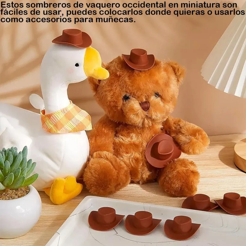 100 Piezas Mini Sombrero De Vaquero Occidental Pequeño