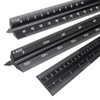 OwnMy 30CM Solid Aluminum Metric Triangular Architect Scale Ruler Set,
