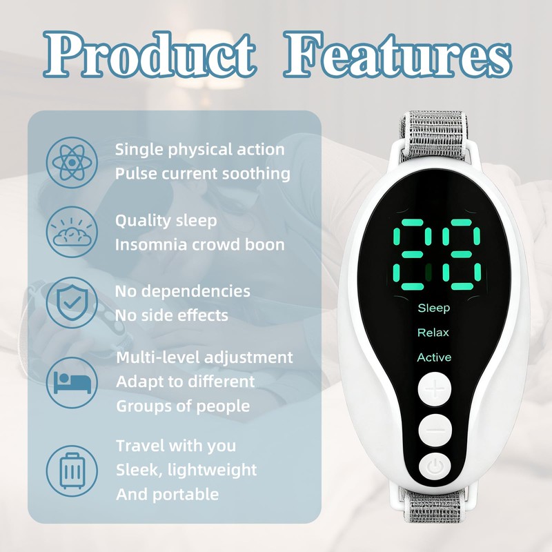 Calm Carry Handheld Sleep Aid Device for Adults with Earplugs