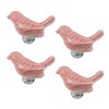Geesatis 4 Pcs Toilet Tank Button Ceramic Sticky Toilet Press