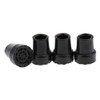 4pcs Anti Slip Black Replacement Rubber Tips 19mm 3/4 inch