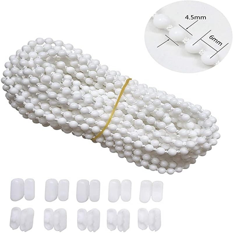 10 Meters (10.94 Yards) Bead Chain, Blinds Vertical Blind Bottom