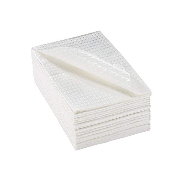 McKesson 3-Ply White Waffle Embossed Disposable Procedure Towels - Non-Sterile,
