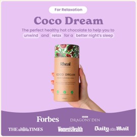 Rheal Coco Dream 180g | 30 Servings | Raw Peruvian Cacao & Reishi Mushroom | Formulated to Help You Relax and Unwind | 100% Organic & Gluten Free | Plant Based | B Corp Certified