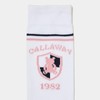 Callaway C23293208 Women's High Socks, Antibacterial, Deodorizing, (Emblem Pattern, Functional
