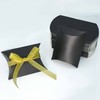 Black Kraft Paper Pillow Box Candy Treat Box Kit Gift