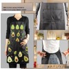 ENSIANTH Funny Avocado Apron Avocado Cooking Kitchen Aprons with Pockets