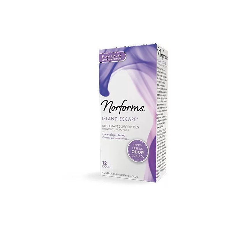 2 Pack - Norforms Suppositories Island Escape 12 Each