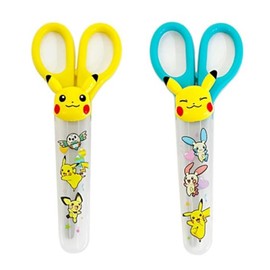 1 Count Pikachu Safety Scissors with Cover (Skyblue)