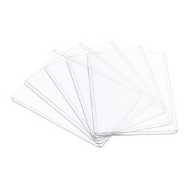 PATIKIL Pack of 15 Trading Card Sleeves PVC Clear Playing Cards Protector Waterproof Card Holder Case Cover for Cards Protection Clear