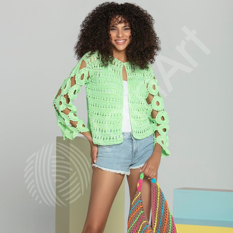 YarnArt - Hilo multicolor de algodón para bebé, 50% algodón,
