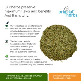 SENNA TEA, (SENNAE FOLIA.) - 100% Pure & Natural, Wild-Crafted, Dried Loose Leaf Herbal Tea - 50g (1.76oz) - Original Herbs Herbal Tea