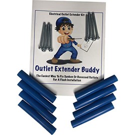 Outlet Extender by Outlet Extender Buddy – Electrical Box Extender Kit – Easily Fix Recessed Electrical Outlets