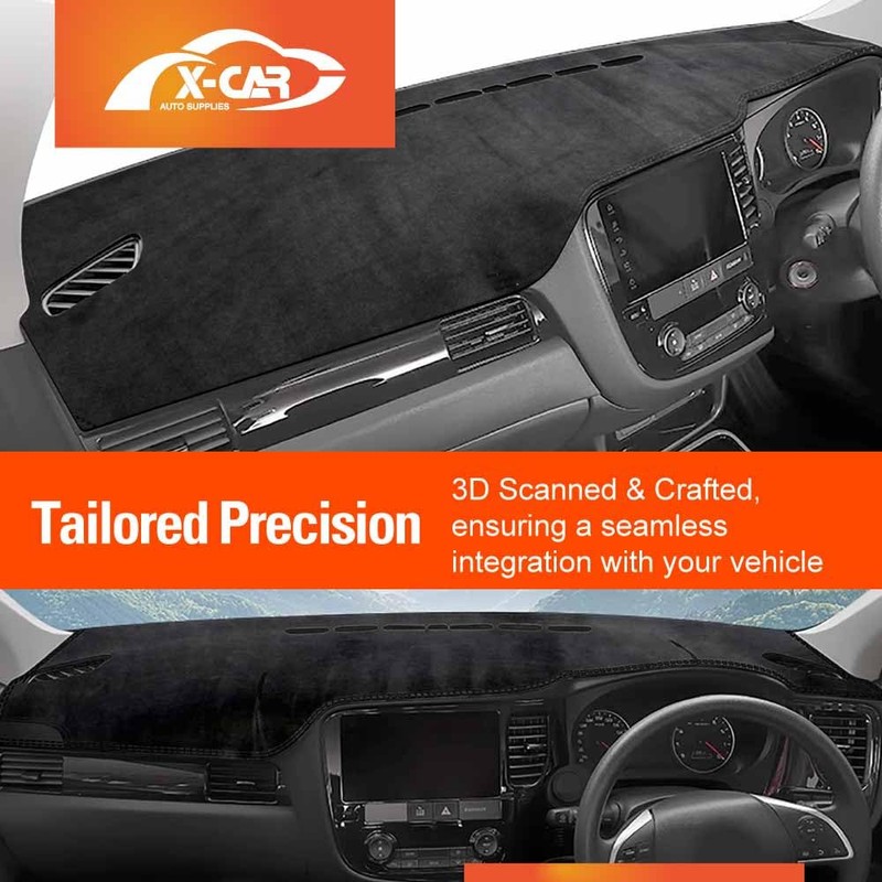 X-Car Dash Mat for Mitsubishi Outlander 2012-2021 Non-Slip Microfiber Pad