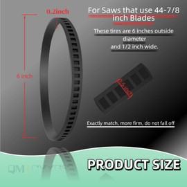 QMTCYXGS 45-69-0010 Blade Pulley Tires Replacement fits BandSaw Blades 6230 6232-6 6225 AO2807 6238N 6238-20 2729-20 Portaband Saw Belt (6 Pack)