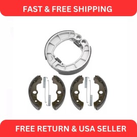 Caltric Front & Rear Brake Shoes for Honda TRX450S TRX450FM Fourtrax Foreman 4X4 98-04