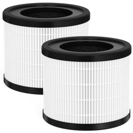 GoKBNY 2-Pack H7120 Replacement Filter Compatible with Govee Purifier H7120, Part Number H7120101, 3-in-1 True HEPA Filters