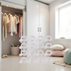 25Pcs White Plastic Windproof Hanger Hooks, Clothes Hanging Clips, Laundry