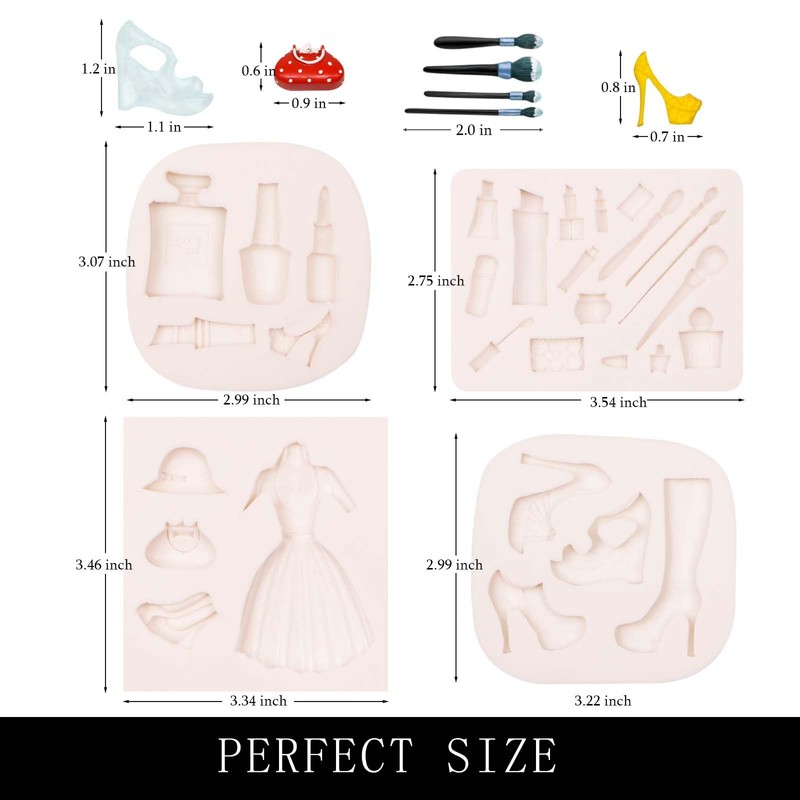 Cosmetics - Moldes para fondant Z208