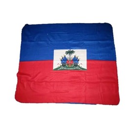 Super Soft Haiti Flag Fleece Blanket 5 ft. x 4.2 ft. Haitian Travel Throw Cover