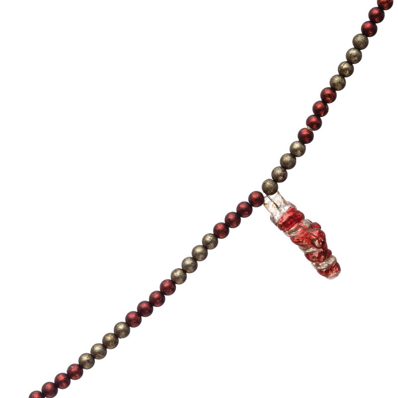 Creative Co-Op 72" L Box w/Candy Canes, Multi Color Glass