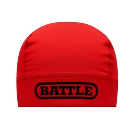 Battle Sports Pro Athletic Skull Cap, Moisture-Wicking, Ventilated Elastic Band, Red, One Size