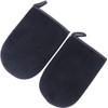 2 piezas Guantes Aplicadores para Autobronceado Pelusas de Negro Aplicación