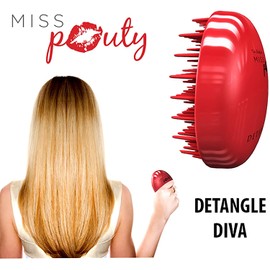 Detangle Hair Brush The Original MISS POUTY Detangling Brush - Effortlessly Glides Through Hair Eliminating Knots & Reducing Breakage