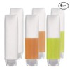 6 Pack Travel Size Plastic Squeeze Bottles Containers For Cosmetic