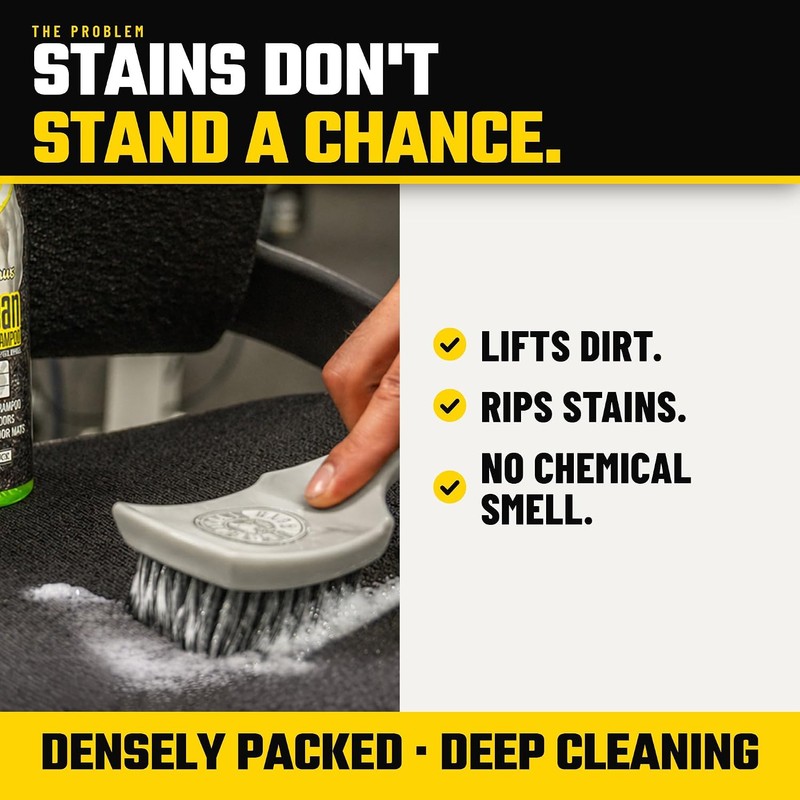 Chemical Guys "The Nifty Brush Cepillo para Detalles Interiores, Lote