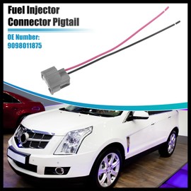 Hihaha 4pcs Fuel Injector Connector Pigtail No.9098011875 for Honda Accord 2005-2013 2pin-