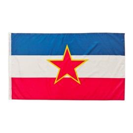 Yugoslavia Flag Colours Yugoslavia Flag 150 cm x 90 cm Flag Yugoslavia 1946-1992