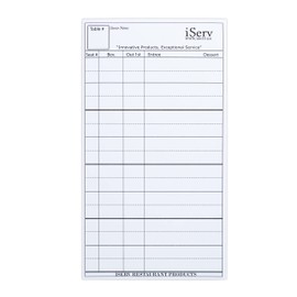 iServ Guest Checks, Server Order Pads, 30 Pads/Pack, No Staples, Made in USA, Designed for Servers, Waiter, Waitress, Waitstaff, fits in Server Book/Waiter Book, Stay Organized, Server Pad