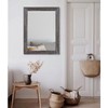 AAZZKANG Wall Mirror with Rectangle Wood Frame Large 26"x18" Rustic