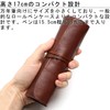 Leather FACTORY Dualline Pen Case, Genuine Tochigi Leather, With Leather