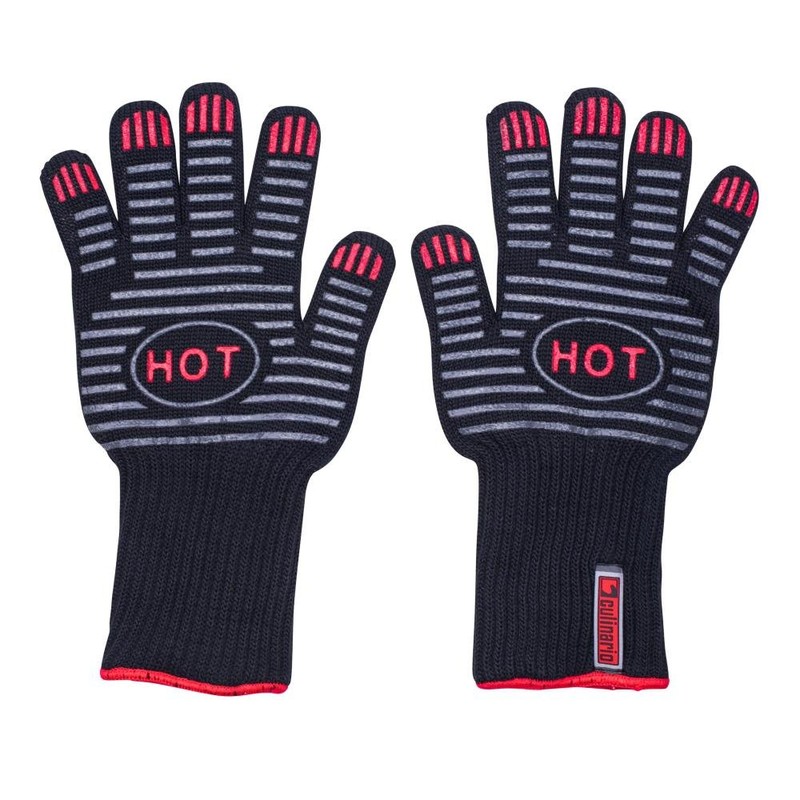 2er Set culinario Grillhandschuhe/Backhandschuhe, Profi Topflappen, bis 250 °C hitzebeständig,