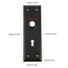 Create idea 2 Pack Matte Black Door Escutcheon Mortise Door