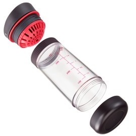 Tefal Ingenio K20730 Dressing Mixer | Durchmesser:19 cm | Material: Kunststoff | Leicht zu reinigen | Spülmaschinengeeignet | Farbe: Rot / Schwarz / Transparent