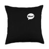 Wow! Comic Speech Bubble Throw Pillow