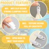 Beeveer 50 Pcs RV Awning Light Clips White Curtain Hooks