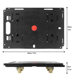 Biugaaufai 2 Pack 16 x 11 Inch Furniture Movers Dolly with Wheels, Portable 4 Wheels Furniture Dolly, 132 lbs Load Capacity, Small Flat Dolly for Furniture and Commercial Deliveries