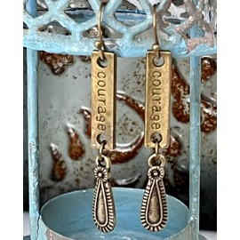 Bronze Courage Dangle Earrings. Jewelry Earrings for Women #3298FE759