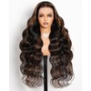 Arabella 13x4 Highlight Lace Front Wigs Human Hair 1B/30 Ombre