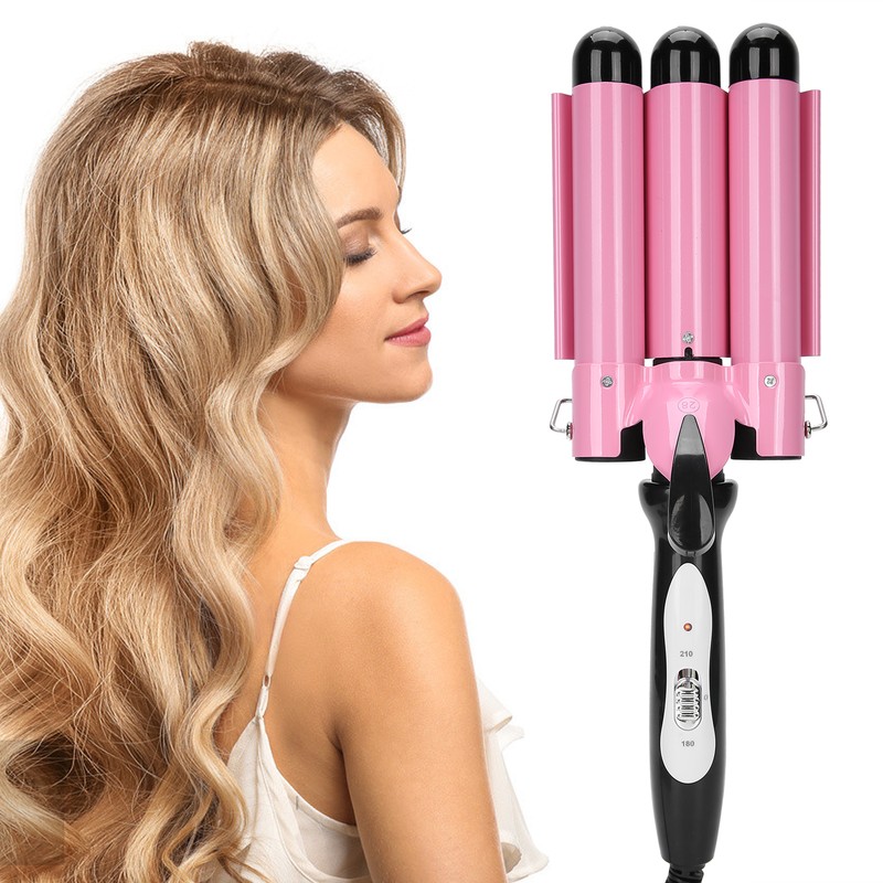 Hair Curling Iron 3 Barrel 28mm Electric Hair Waver Curling