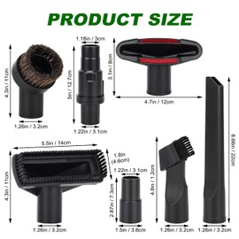 Vacuum Attachments Accessories for Shark Navigator NV351 NV352 NV356E NV357 NV360 and Rotator NV501 NV502 NV503 NV505 NV752 NV751 Navigator/Rotator/Rocket Series, 1 1/4" Set