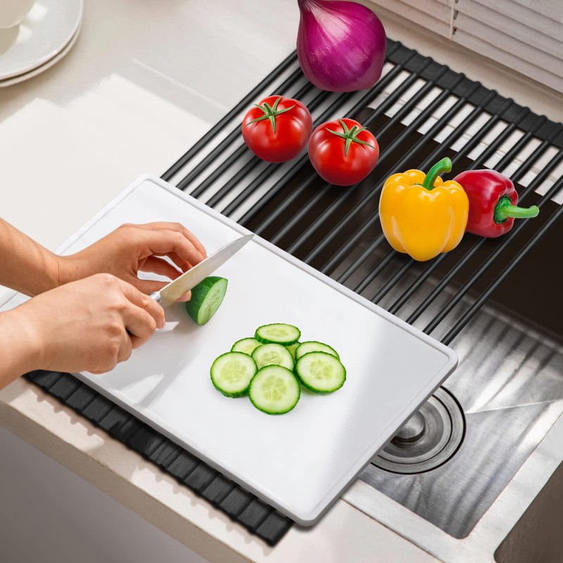 HANZENMA Roll Up Dish Drying Rack Over The Sink Kitchen